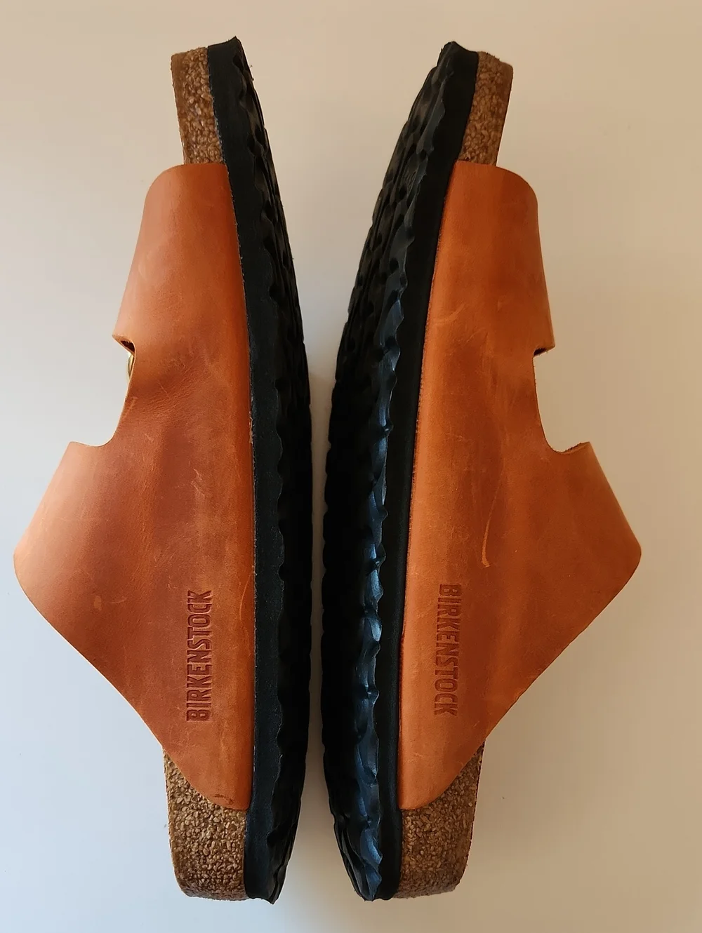 Birkenstock Arizona Big BuckleNatural Leather Oiled Burnt Orange Size 41